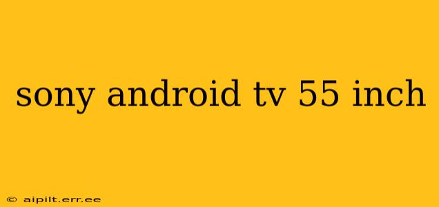 sony android tv 55 inch
